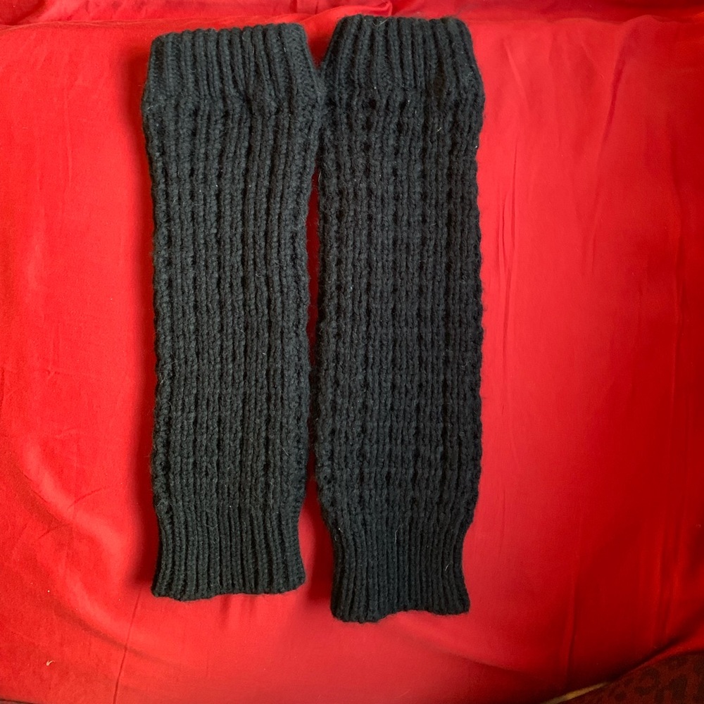 Black boot toppers